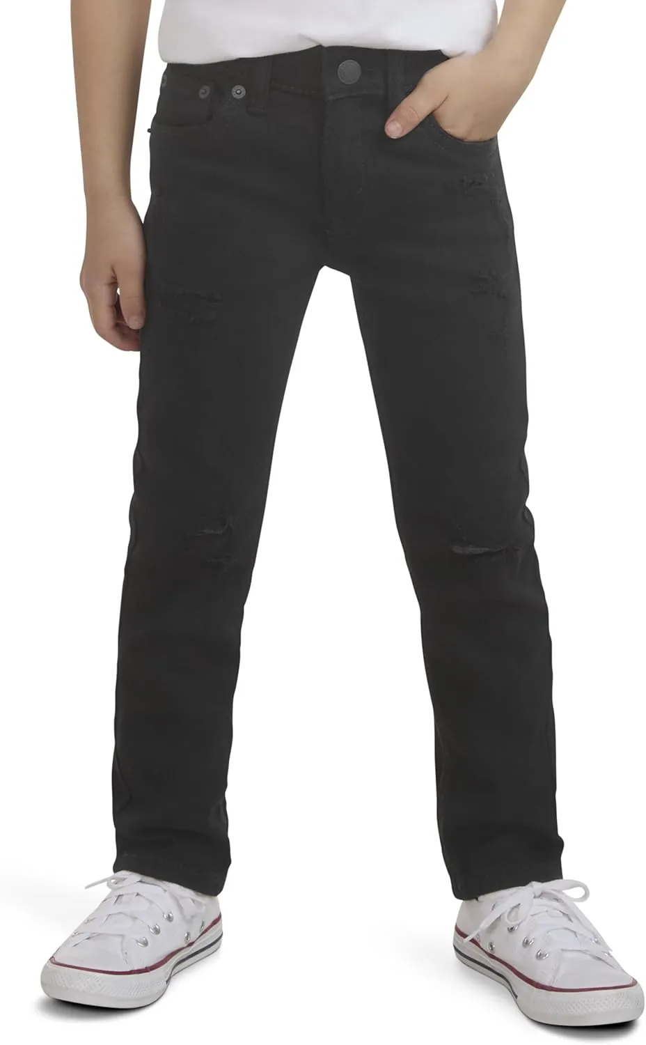 Levi's Boys' 510 Skinny Fit Destructed Jeans