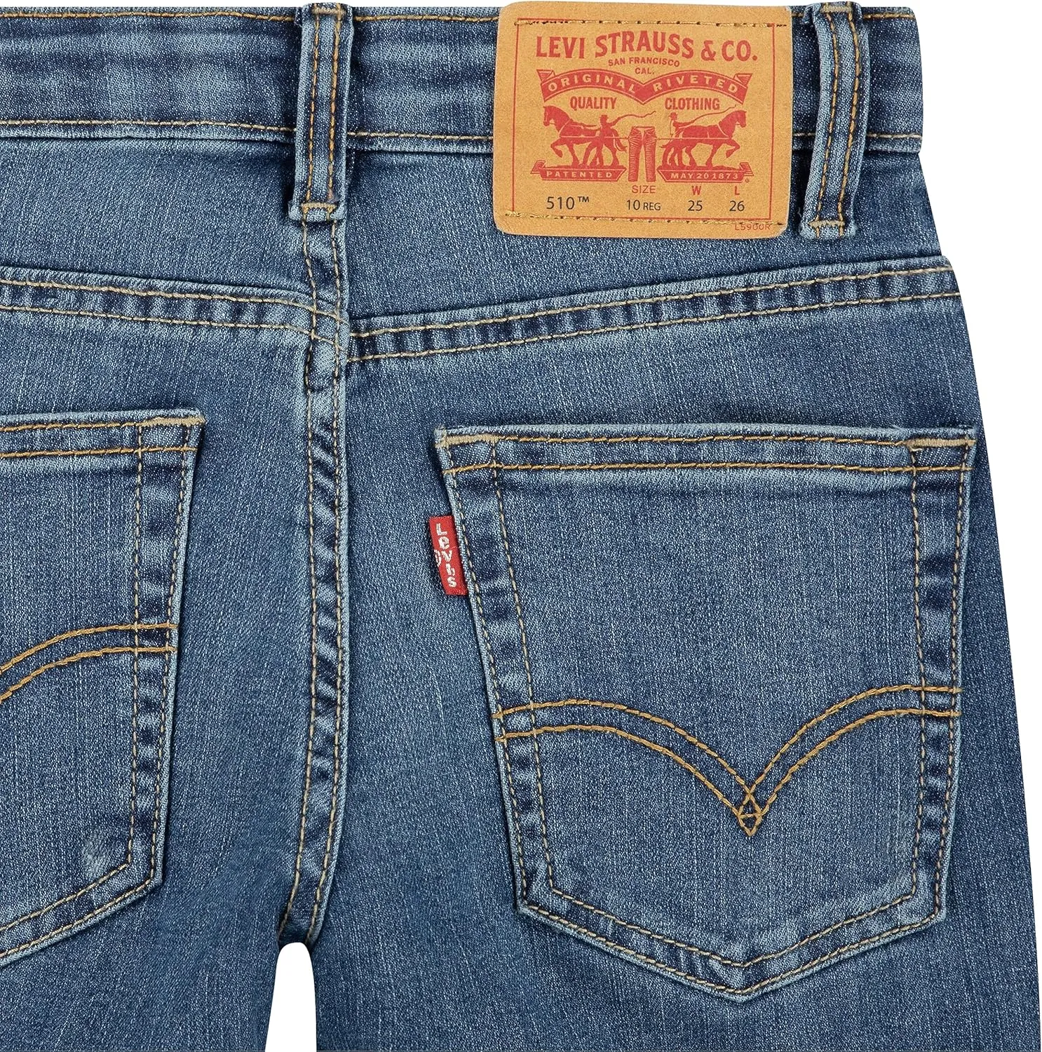 Levi's Boys' 510 Skinny Fit Destructed Jeans
