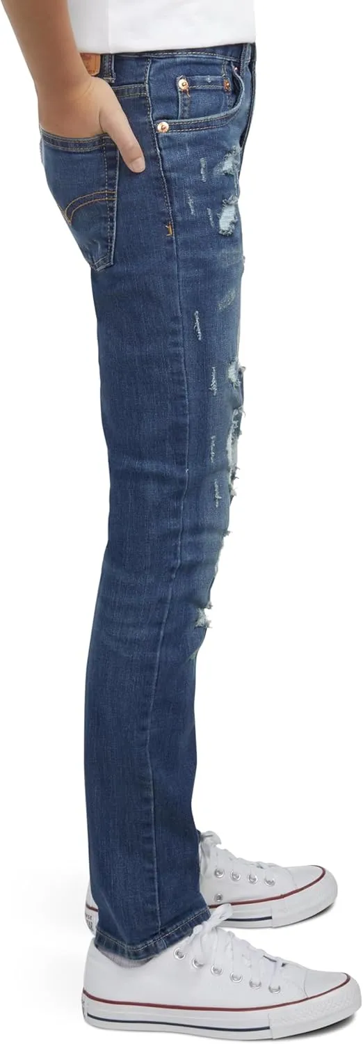 Levi's Boys' 510 Skinny Fit Destructed Jeans