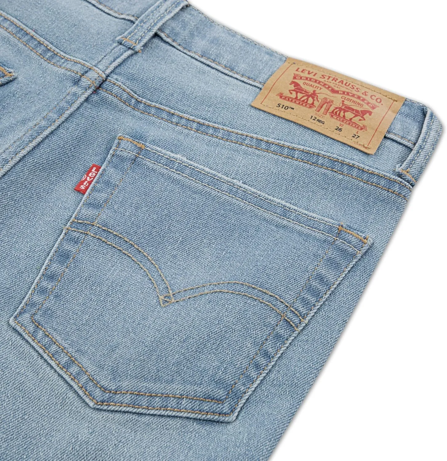 Levi's Boys' 510 Skinny Fit Destructed Jeans