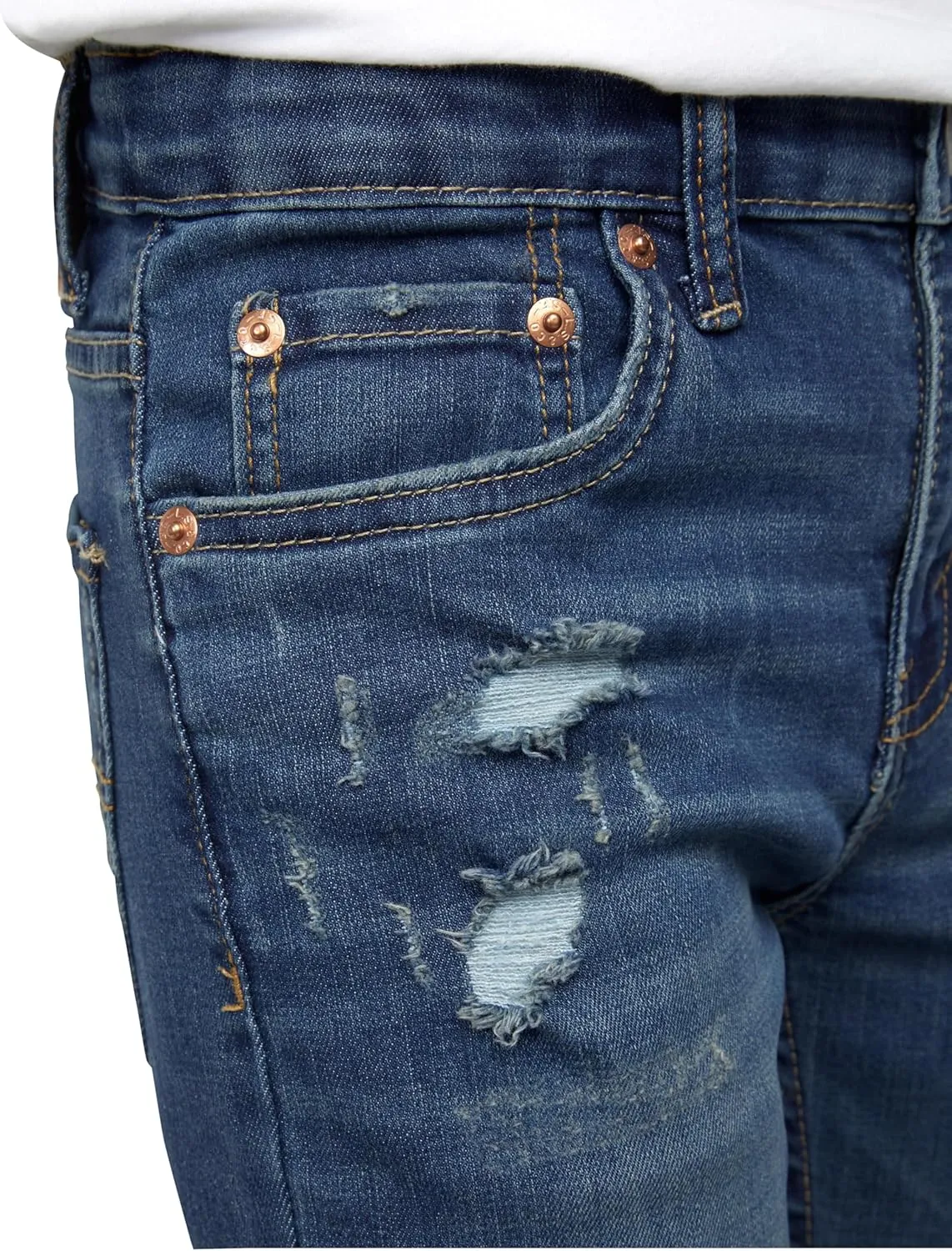 Levi's Boys' 510 Skinny Fit Destructed Jeans