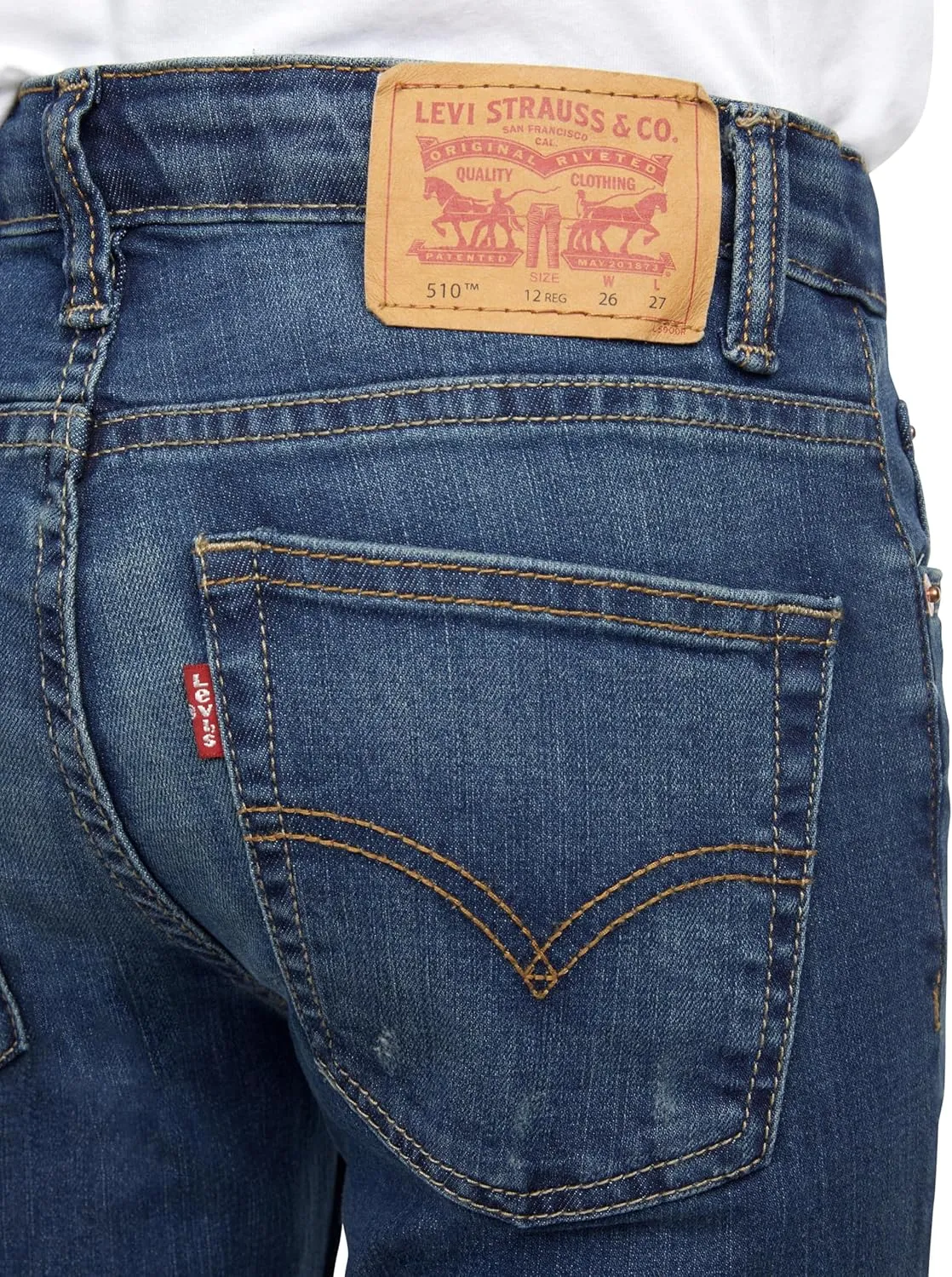 Levi's Boys' 510 Skinny Fit Destructed Jeans