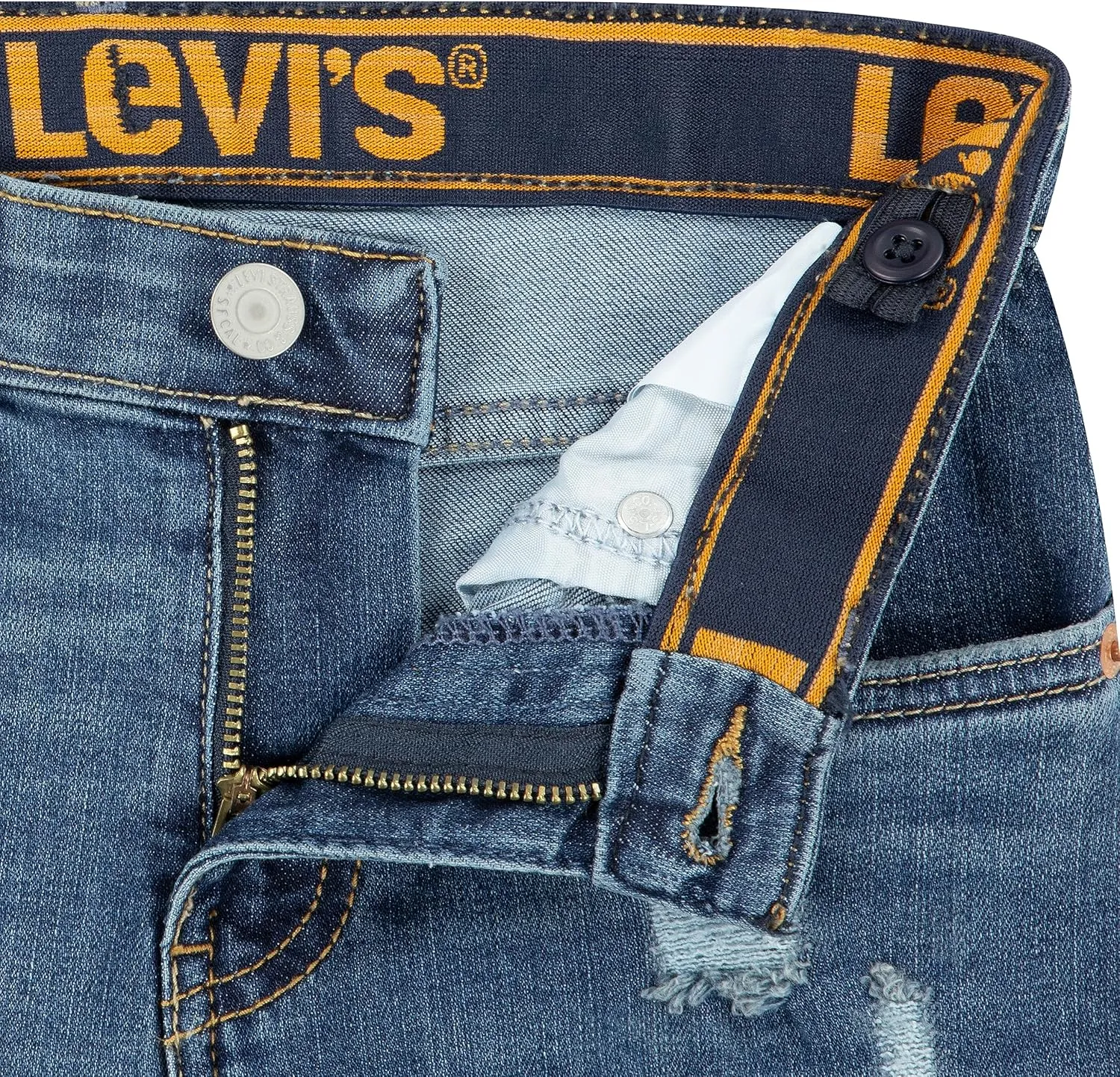 Levi's Boys' 510 Skinny Fit Destructed Jeans