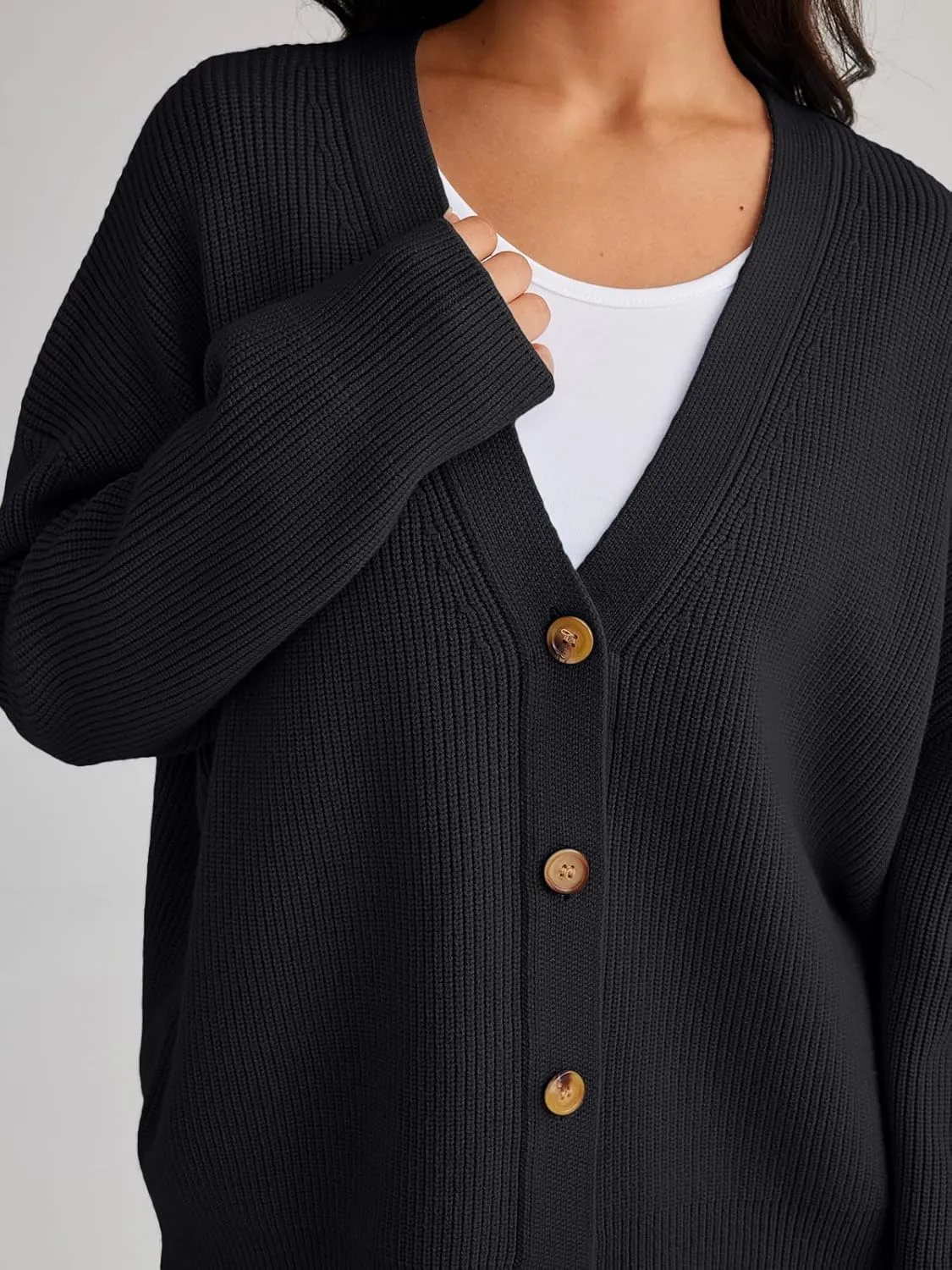 LILLUSORY Cardigan Sweaters for Women 2025 Summer Fashion Oversized Lightweight Sweater Knit Work Jacket Outfits Clothes