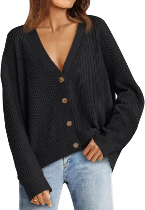 LILLUSORY Cardigan Sweaters for Women 2025 Summer Fashion Oversized Lightweight Sweater Knit Work Jacket Outfits Clothes