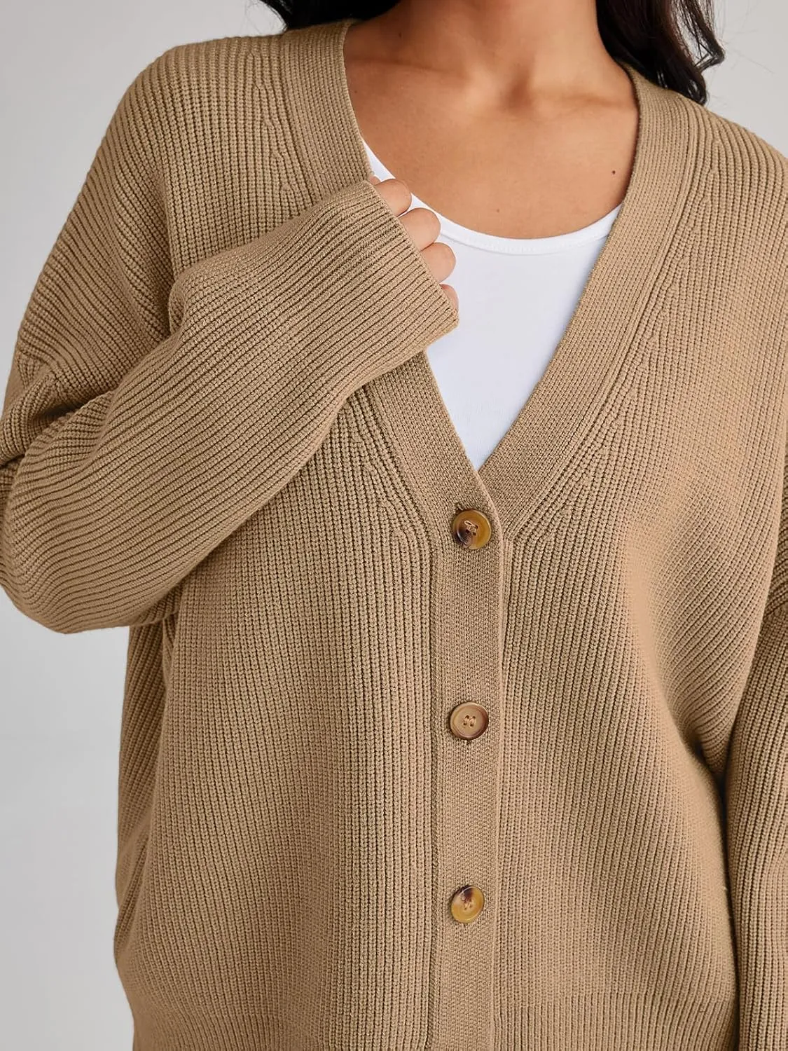 LILLUSORY Cardigan Sweaters for Women 2025 Summer Fashion Oversized Lightweight Sweater Knit Work Jacket Outfits Clothes