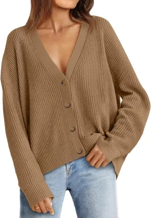 LILLUSORY Cardigan Sweaters for Women 2025 Summer Fashion Oversized Lightweight Sweater Knit Work Jacket Outfits Clothes