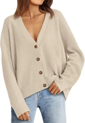 LILLUSORY Cardigan Sweaters for Women 2025 Summer Fashion Oversized Lightweight Sweater Knit Work Jacket Outfits Clothes