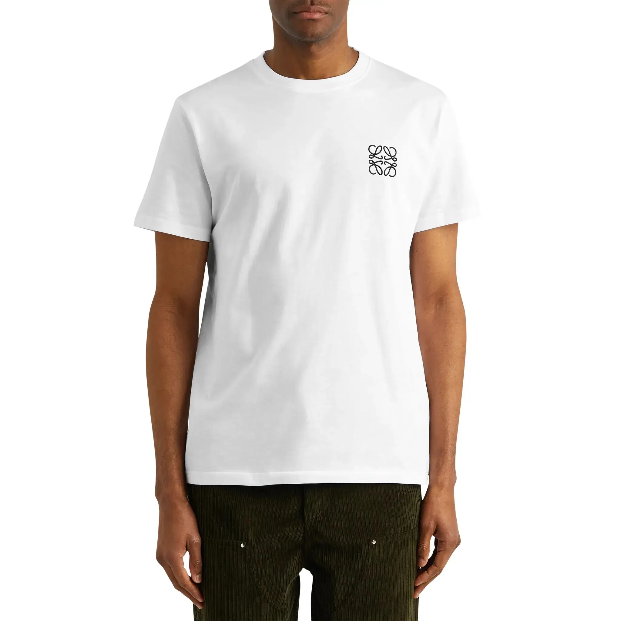 Loewe Anagram Chest Logo White T Shirt