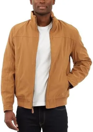 LONDON FOG Men's Microfiber Bomber Jacket