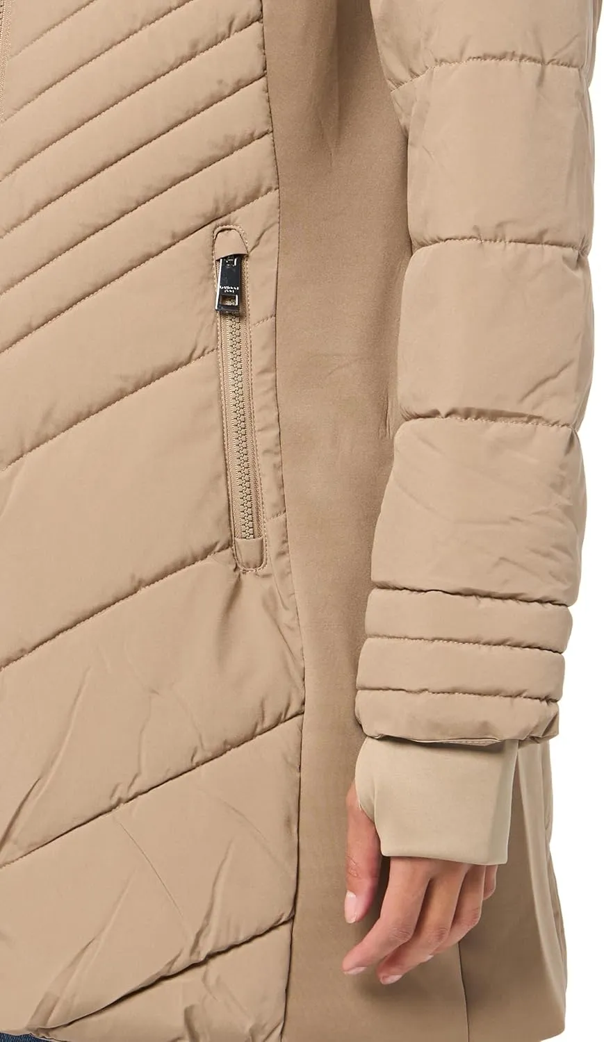 LONDON FOG Women's Hooded Puffer
