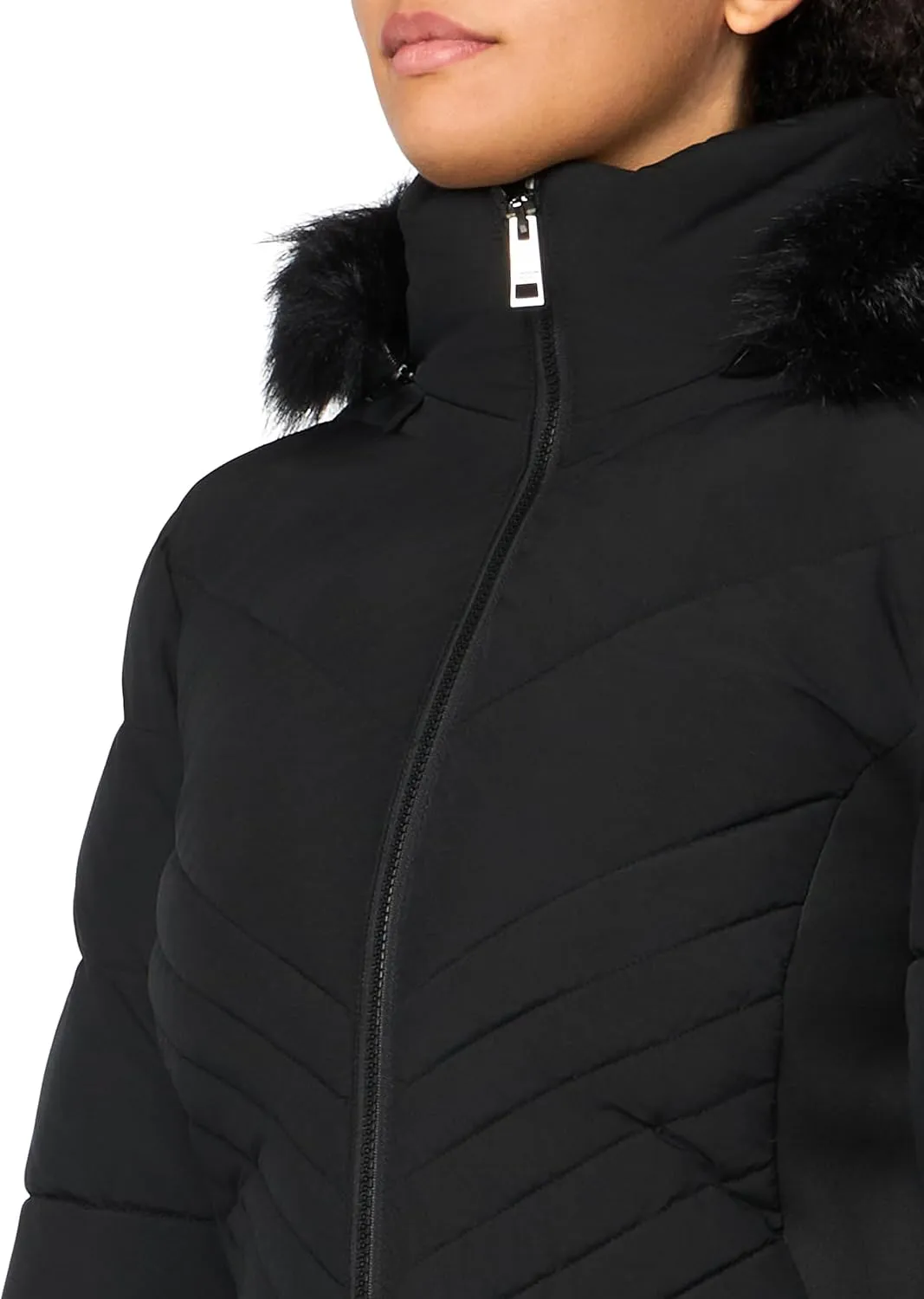 LONDON FOG Women's Hooded Puffer