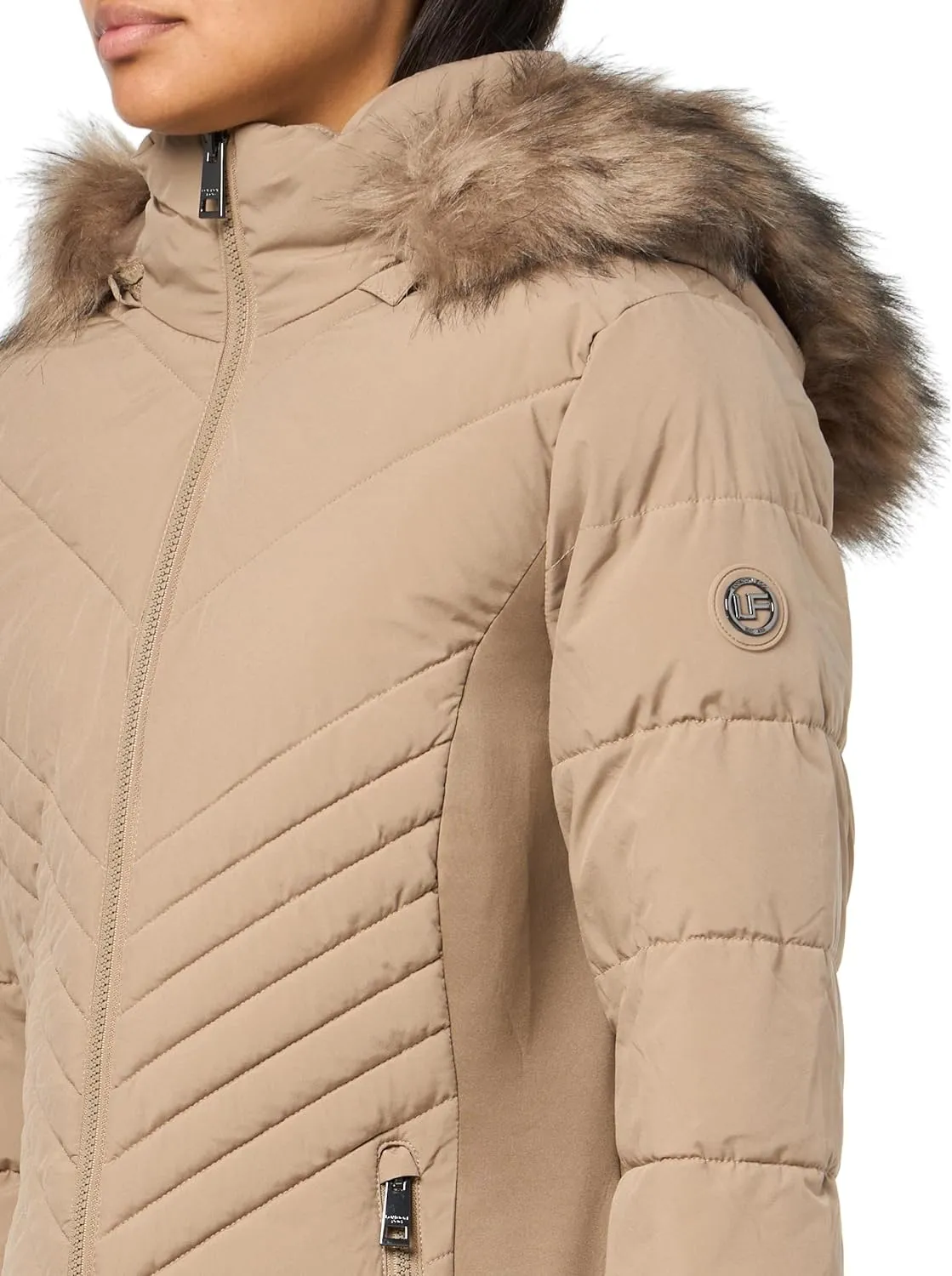 LONDON FOG Women's Hooded Puffer