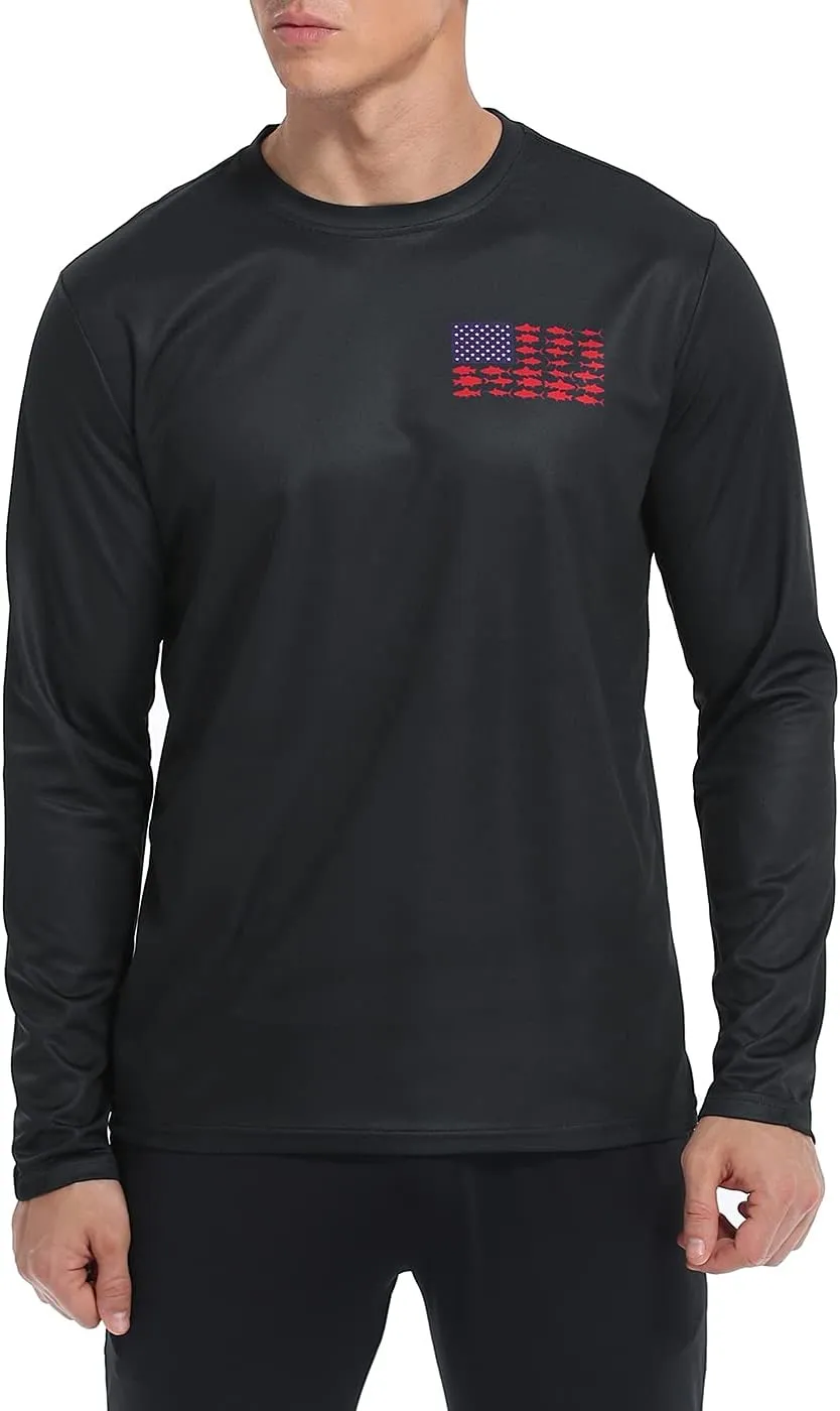 LRD Fishing Shirts for Men Long Sleeve UPF 50 Sun Protection Performance Shirt
