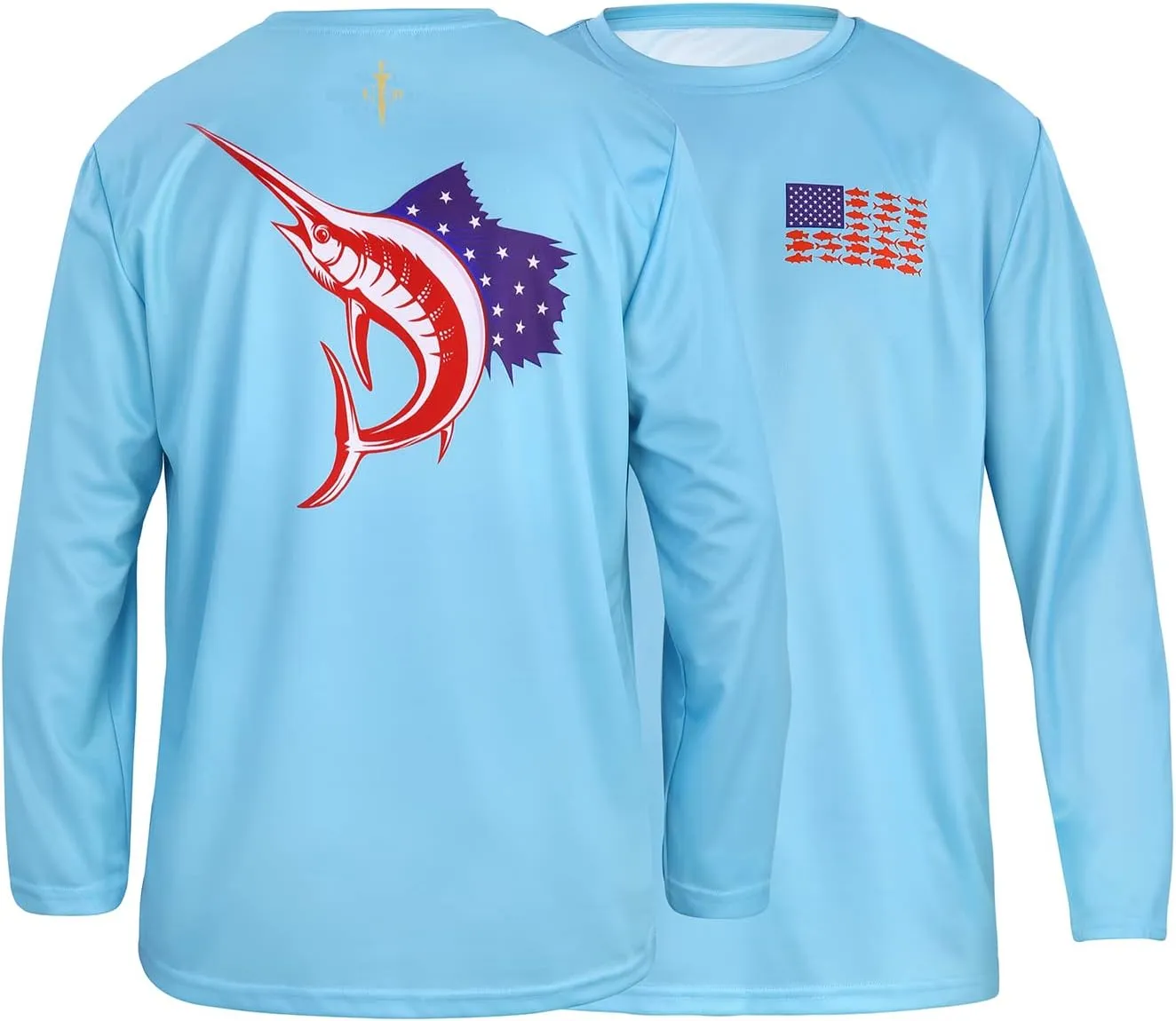 LRD Fishing Shirts for Men Long Sleeve UPF 50 Sun Protection Performance Shirt