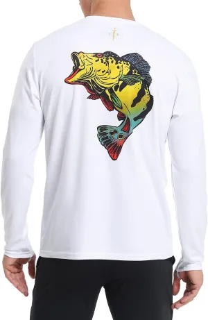 LRD Fishing Shirts for Men Long Sleeve UPF 50 Sun Protection Performance Shirt