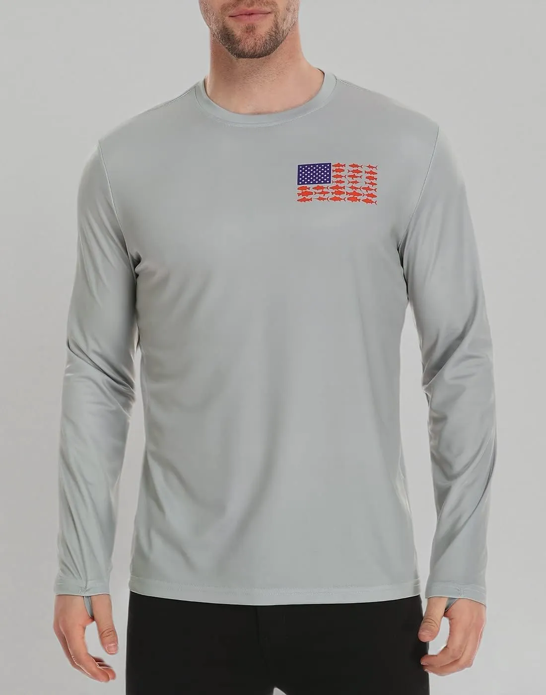 LRD Fishing Shirts for Men Long Sleeve UPF 50 Sun Protection Performance Shirt