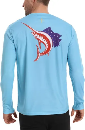 LRD Fishing Shirts for Men Long Sleeve UPF 50 Sun Protection Performance Shirt