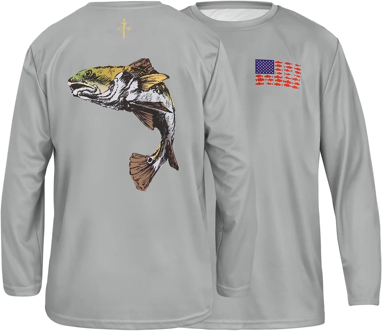 LRD Fishing Shirts for Men Long Sleeve UPF 50 Sun Protection Performance Shirt