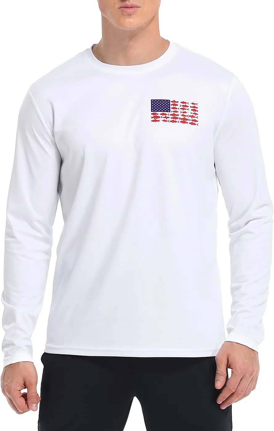 LRD Fishing Shirts for Men Long Sleeve UPF 50 Sun Protection Performance Shirt