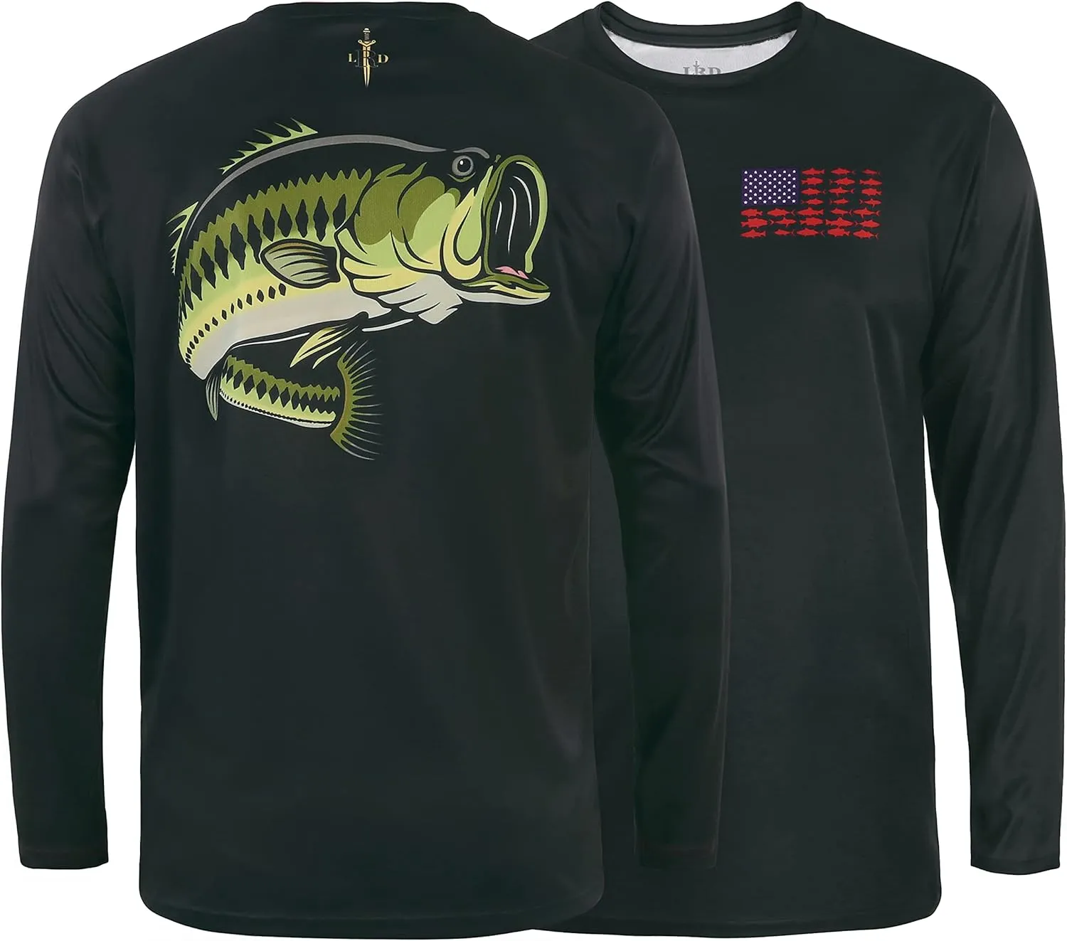 LRD Fishing Shirts for Men Long Sleeve UPF 50 Sun Protection Performance Shirt