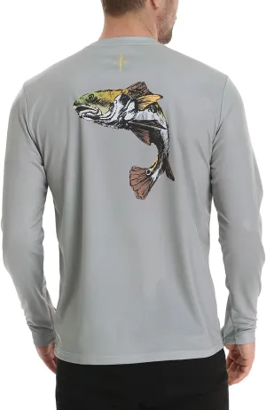 LRD Fishing Shirts for Men Long Sleeve UPF 50 Sun Protection Performance Shirt