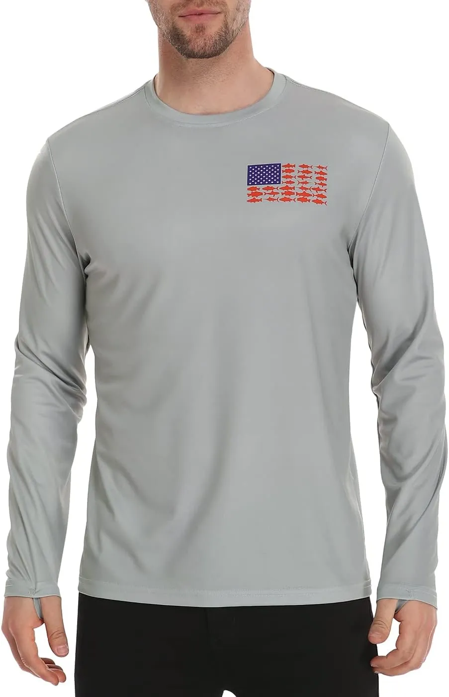 LRD Fishing Shirts for Men Long Sleeve UPF 50 Sun Protection Performance Shirt