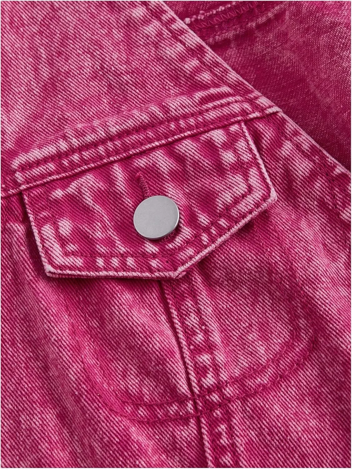 MakeMeChic Women's Denim Vest Button Down Asymmetrical Crop Top Sleeveless V Neck Y2K Jacket