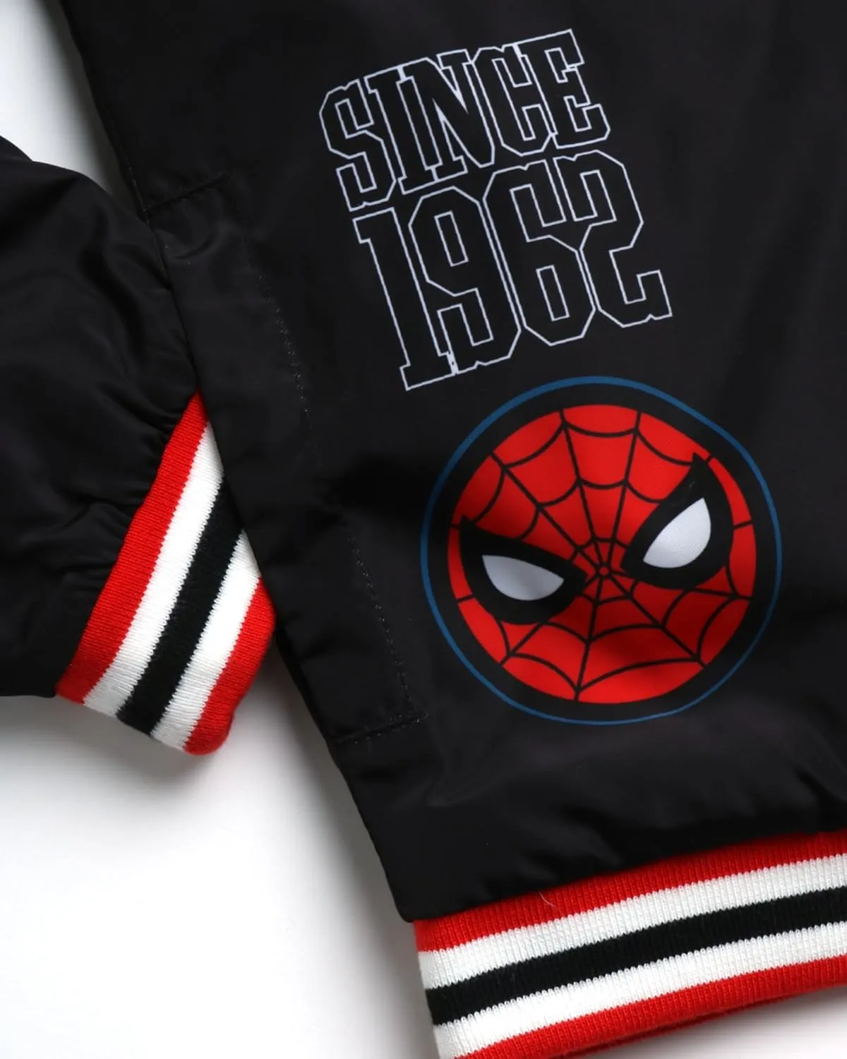Marvel Boys' Bomber Jacket - Spider-Man and Avengers Full Zip Bomber Jacket for Boys with Quilted Interior Lining (4-16)