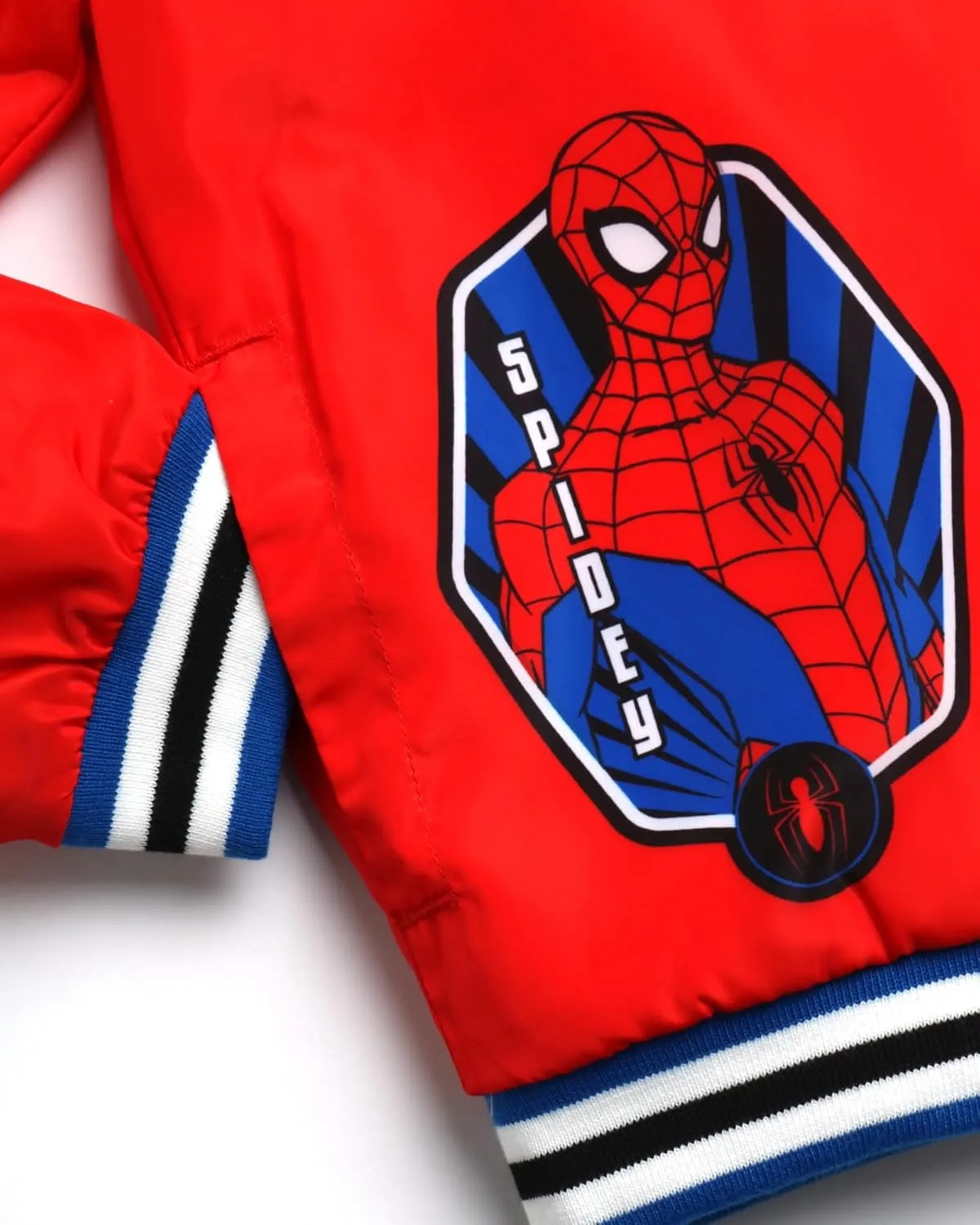 Marvel Boys' Bomber Jacket - Spider-Man and Avengers Full Zip Bomber Jacket for Boys with Quilted Interior Lining (4-16)
