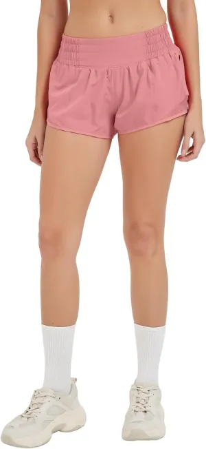 MCEDAR Women's Athletic Shorts for Gym Workout Shorts 2.5" Quick-Dry Lightweight Running Short with High Waisted Zip Pockets