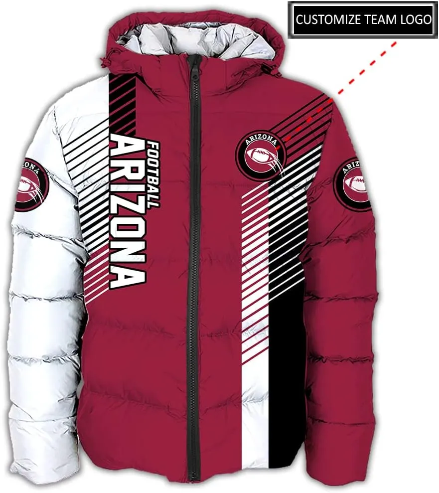 Men US Football Custom Your Own Puffer Jackets Personalized Any Sport Name Number Plus size Apparel Down Jacket