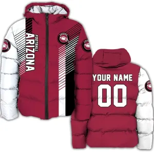 Men US Football Custom Your Own Puffer Jackets Personalized Any Sport Name Number Plus size Apparel Down Jacket