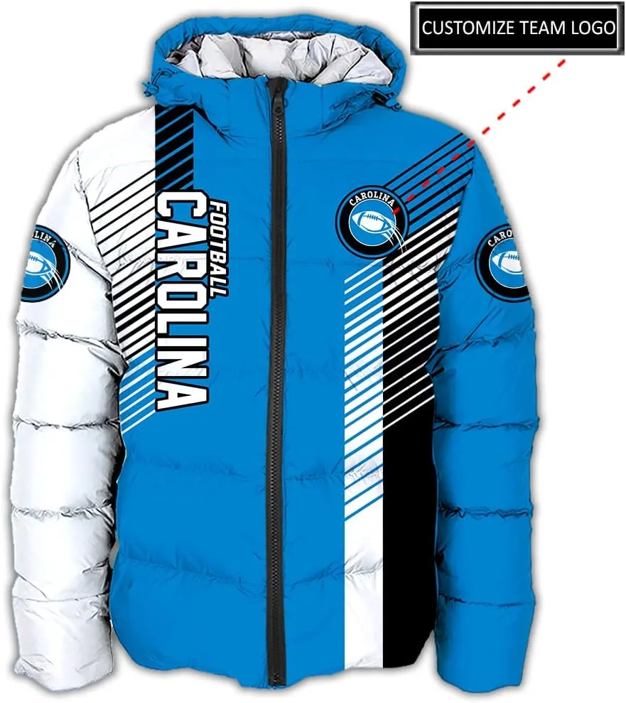 Men US Football Custom Your Own Puffer Jackets Personalized Any Sport Name Number Plus size Apparel Down Jacket