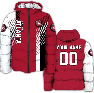 Men US Football Custom Your Own Puffer Jackets Personalized Any Sport Name Number Plus size Apparel Down Jacket