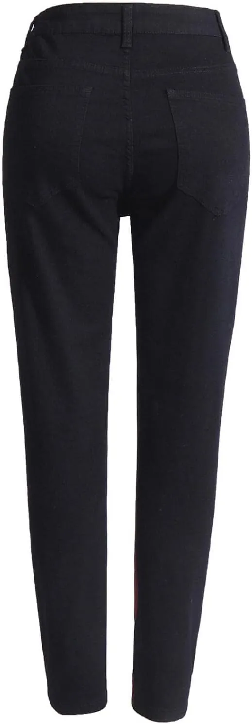 Mens Chinos Slim Fit Stretch Flat-Front Skinny Denim Pants Casual Tye Die Printed Slacks Tapered Trousers Pencil Jeans