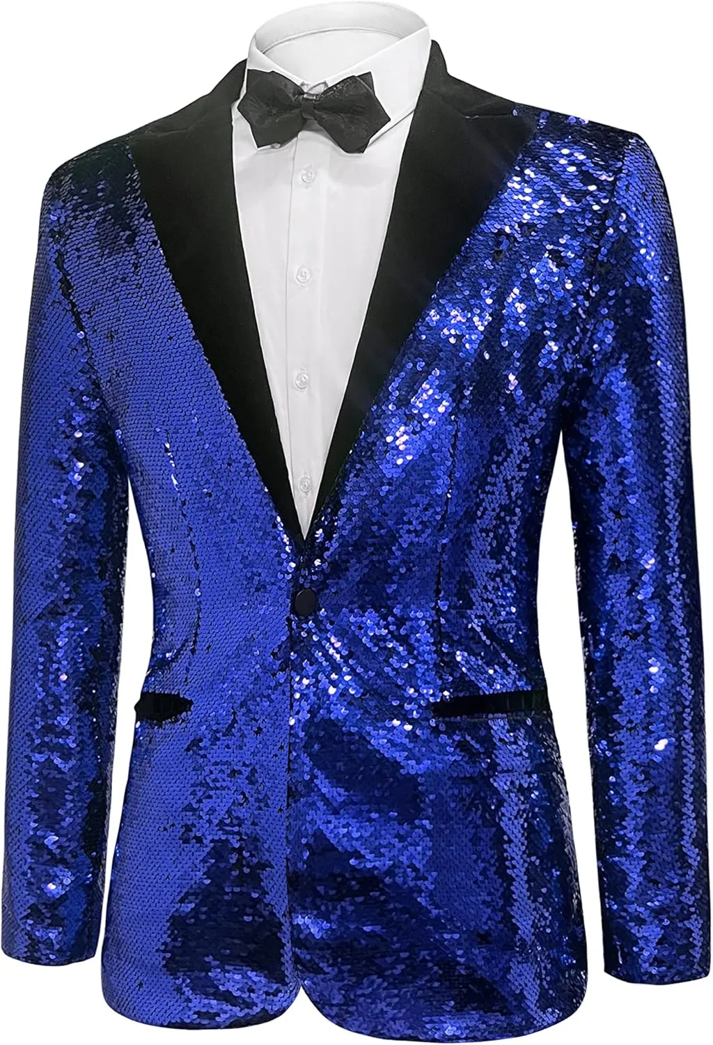 Men's Daily wear Wedding Prom Party Sequined Tuxedo Suit Jacket Blazers