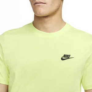 Men's Nike Essential Embroidered Tee (Standard Fit)(Lemon Twist/Black)(AR4999-736)