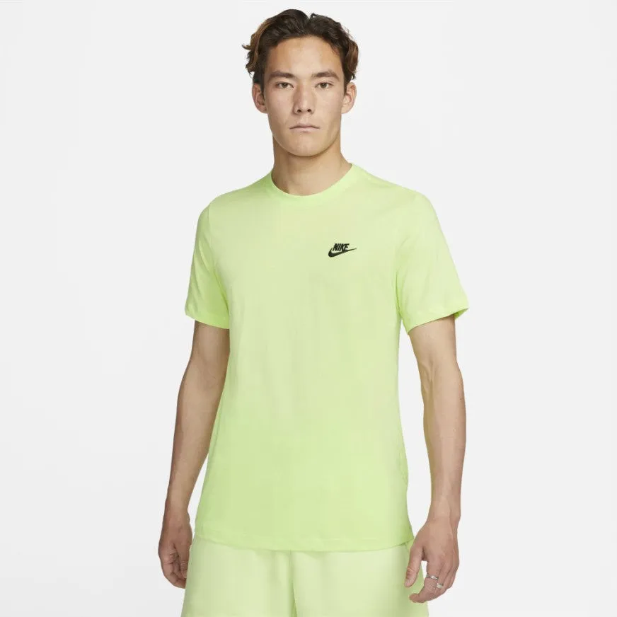Men's Nike Essential Embroidered Tee (Standard Fit)(Lemon Twist/Black)(AR4999-736)