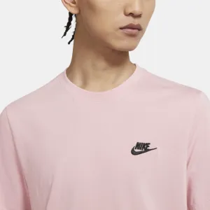 Men's Nike Essential Embroidered Tee (Standard Fit)(Pink/Black)(AR4999-630)