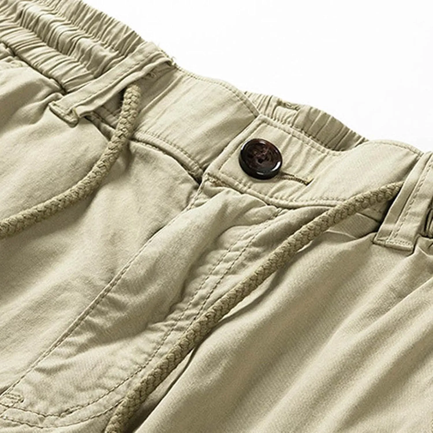 Men's Slim Fit Military Cargo Shorts Summer Multi Pockets Zipper Work Short Casual Outdoor Tactical Shorts for Travel Camping