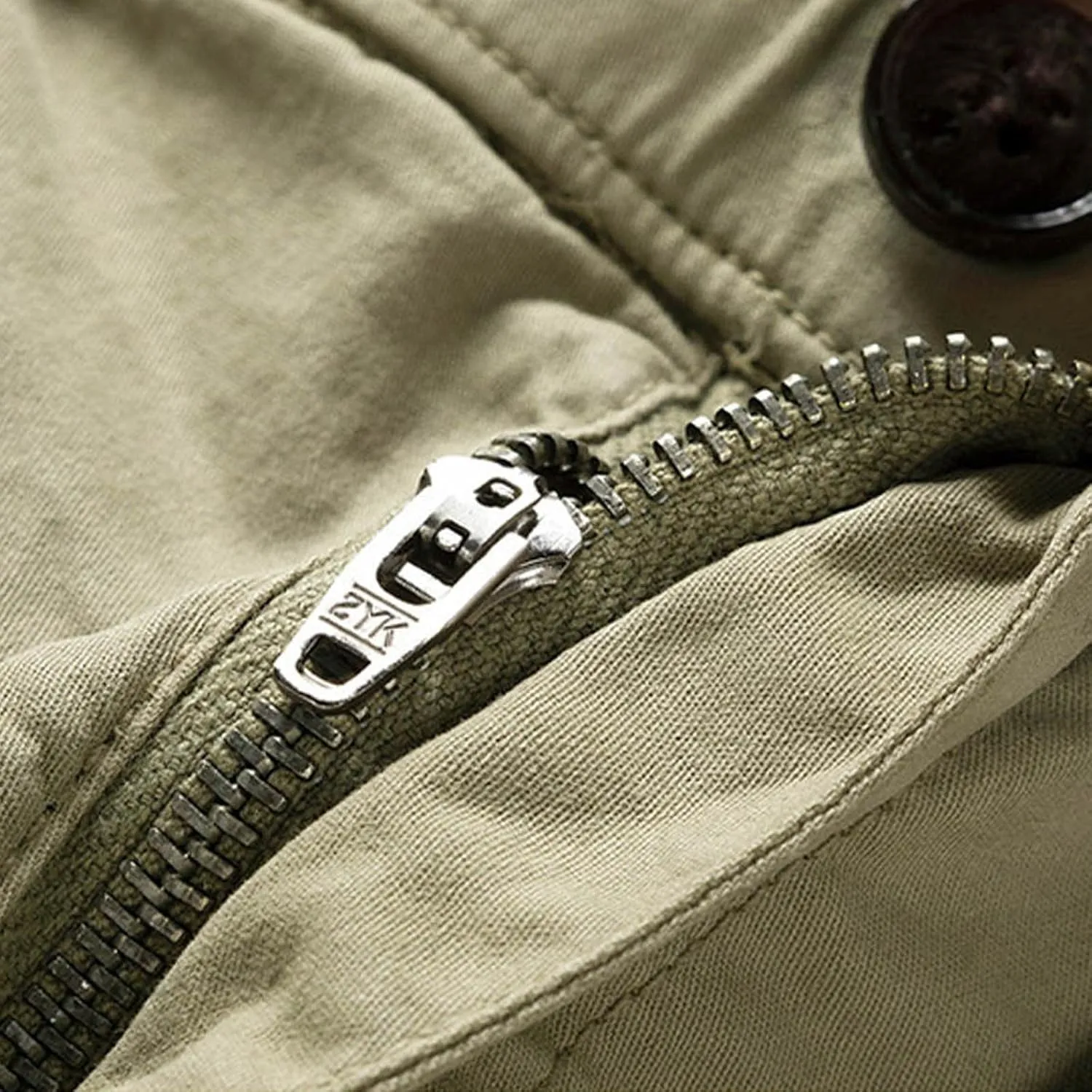Men's Slim Fit Military Cargo Shorts Summer Multi Pockets Zipper Work Short Casual Outdoor Tactical Shorts for Travel Camping