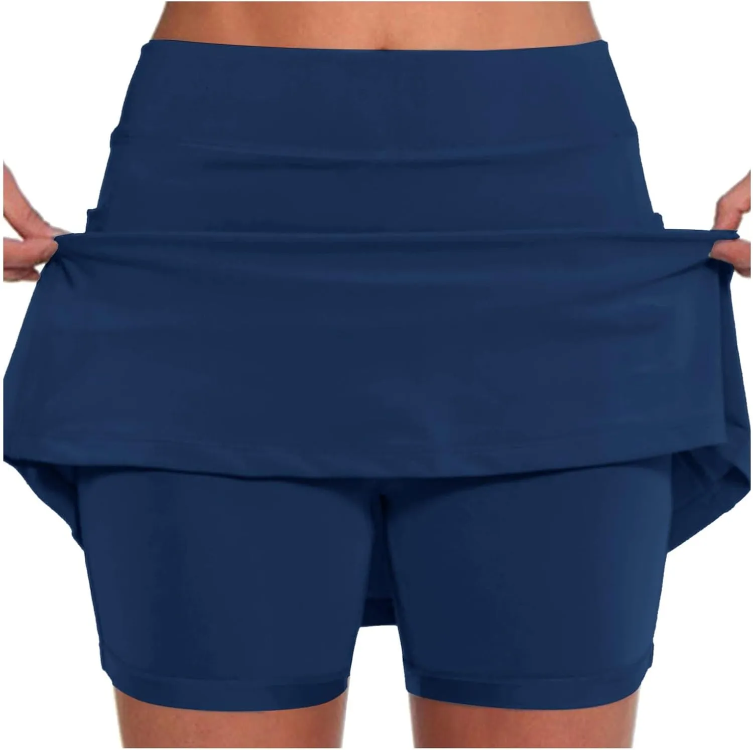 Mini Skirt Skorts for Woman Tennis Skirts with Shorts High Waisted Athletic Yoga Sports Lightweight Skort with Pockets