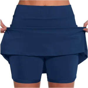 Mini Skirt Skorts for Woman Tennis Skirts with Shorts High Waisted Athletic Yoga Sports Lightweight Skort with Pockets