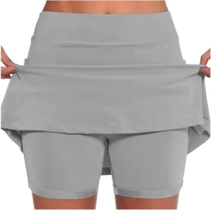Mini Skirt Skorts for Woman Tennis Skirts with Shorts High Waisted Athletic Yoga Sports Lightweight Skort with Pockets