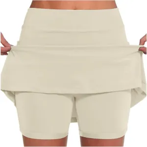 Mini Skirt Skorts for Woman Tennis Skirts with Shorts High Waisted Athletic Yoga Sports Lightweight Skort with Pockets