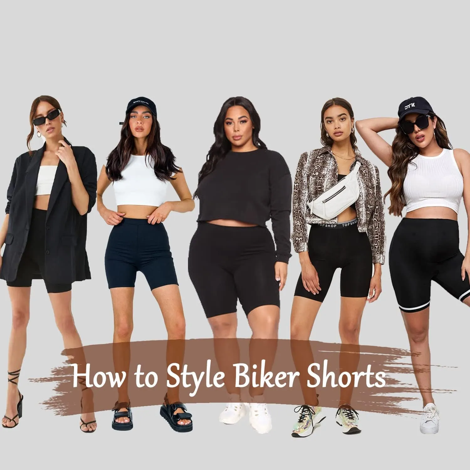 MOREFEEL 3 Pack Buttery Soft Biker Shorts for Women - 5"/8" High Waist Tummy Control Workout Yoga Running Gym Athletic Shorts