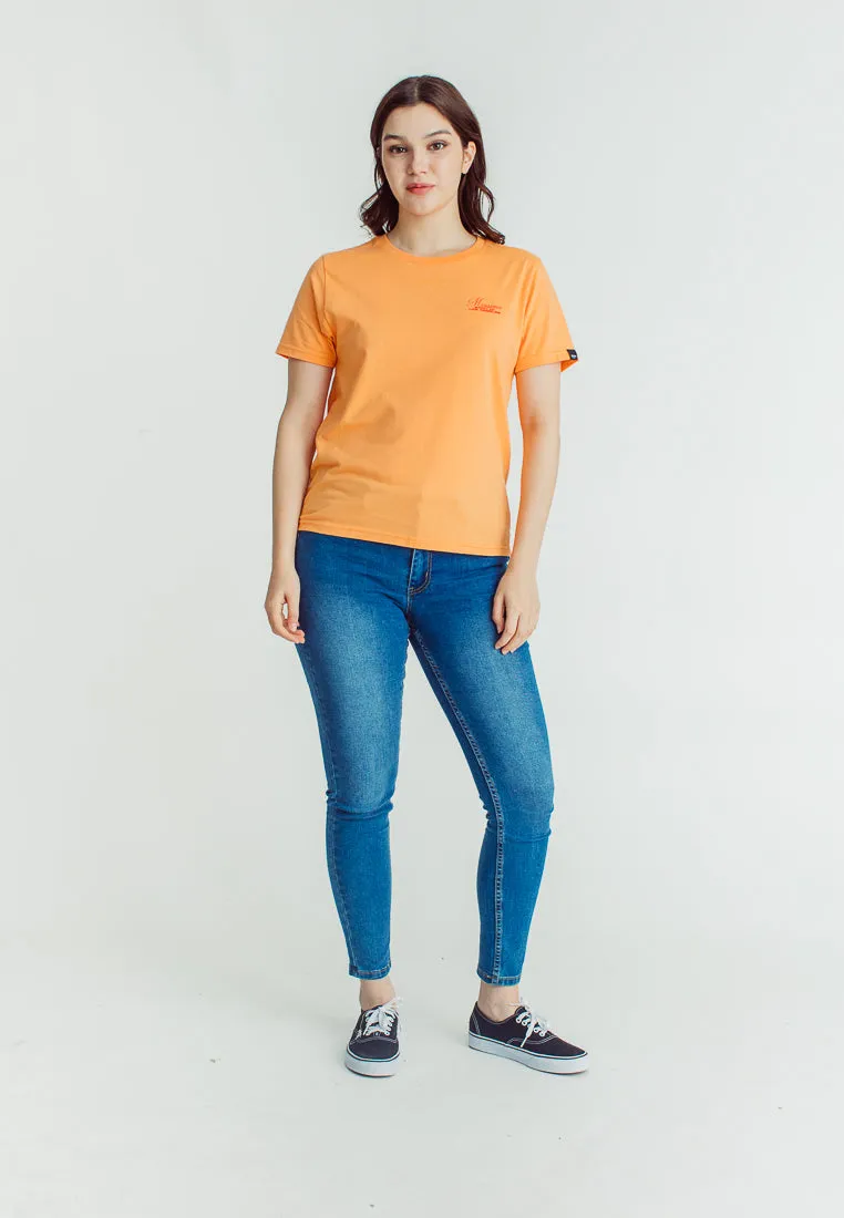 Mossimo Ariza Apricot Orange Classic Fit Tee