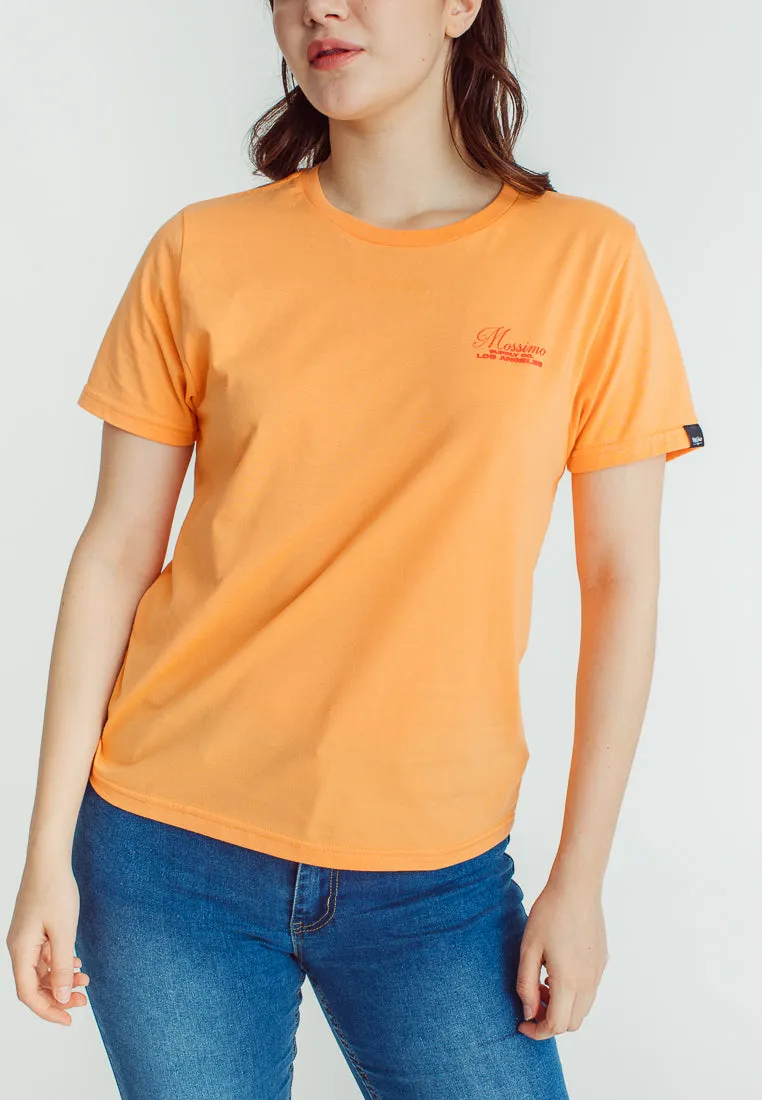 Mossimo Ariza Apricot Orange Classic Fit Tee