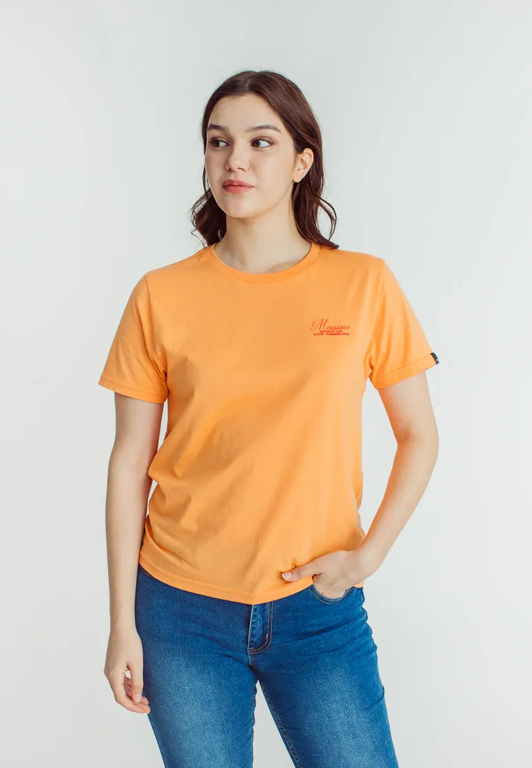 Mossimo Ariza Apricot Orange Classic Fit Tee